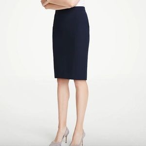 Ann Taylor Navy Petite Pencil Skirt